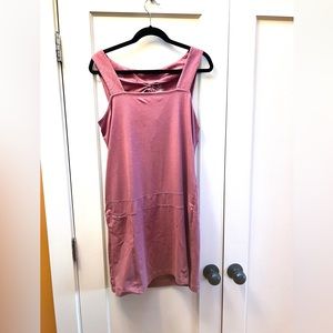 Dusty-violet romper dress. Size L